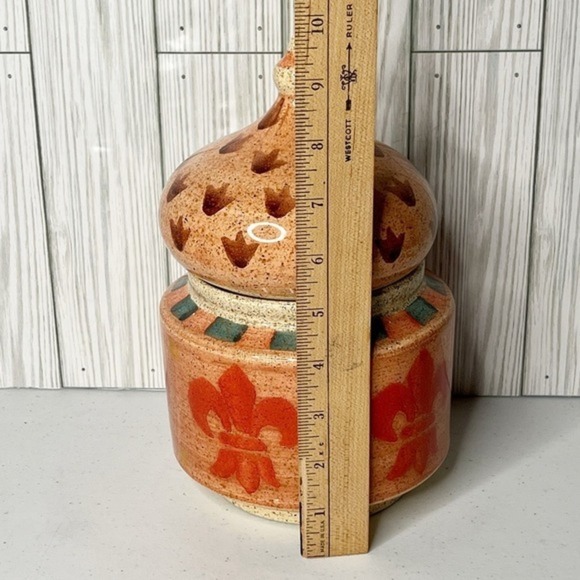 Vintage Horchow‎ Medici Small Canister Hand Painted Italy - Picture 12 of 13